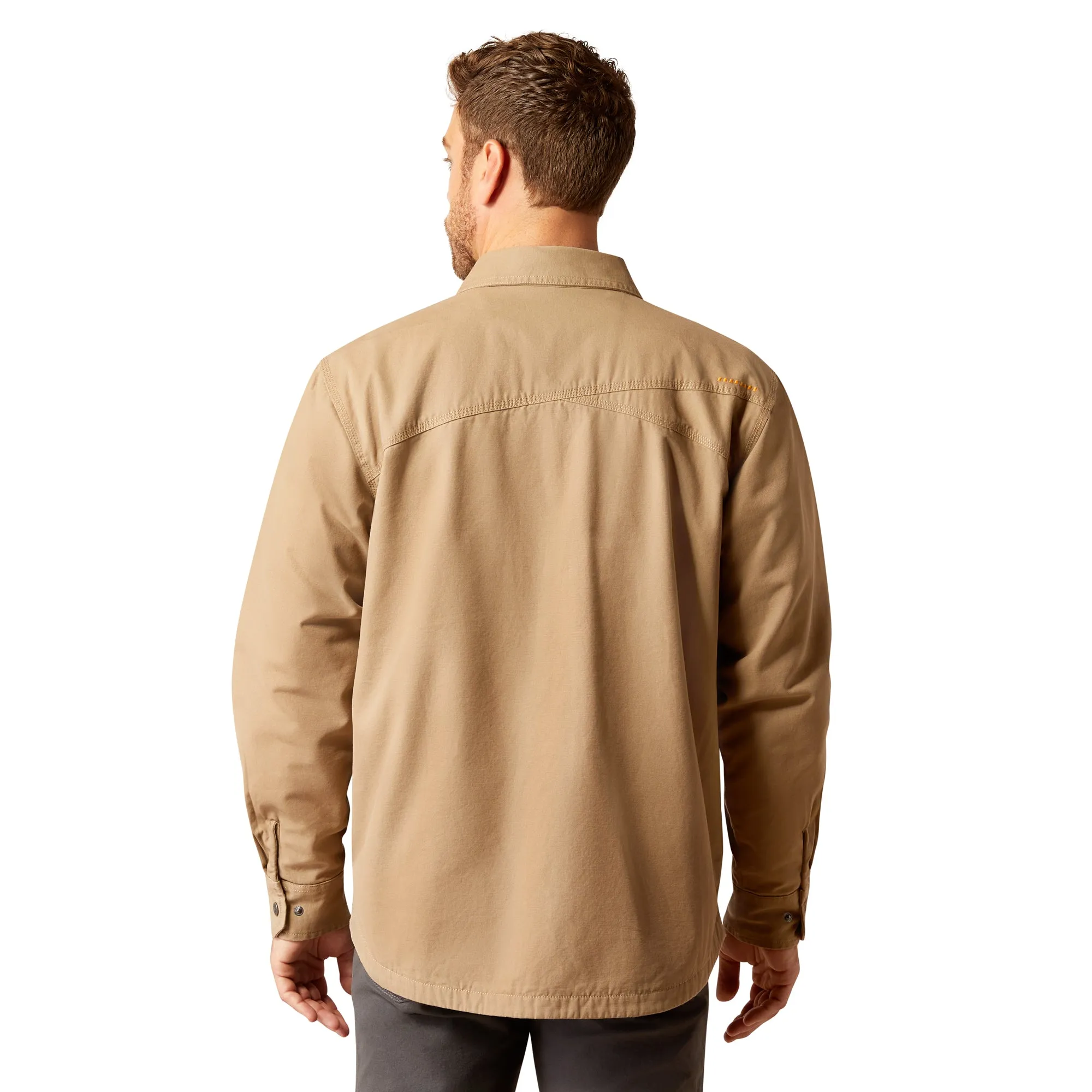 Ariat Men's Rebar Canvas Khaki Shirt Jacket 10052426