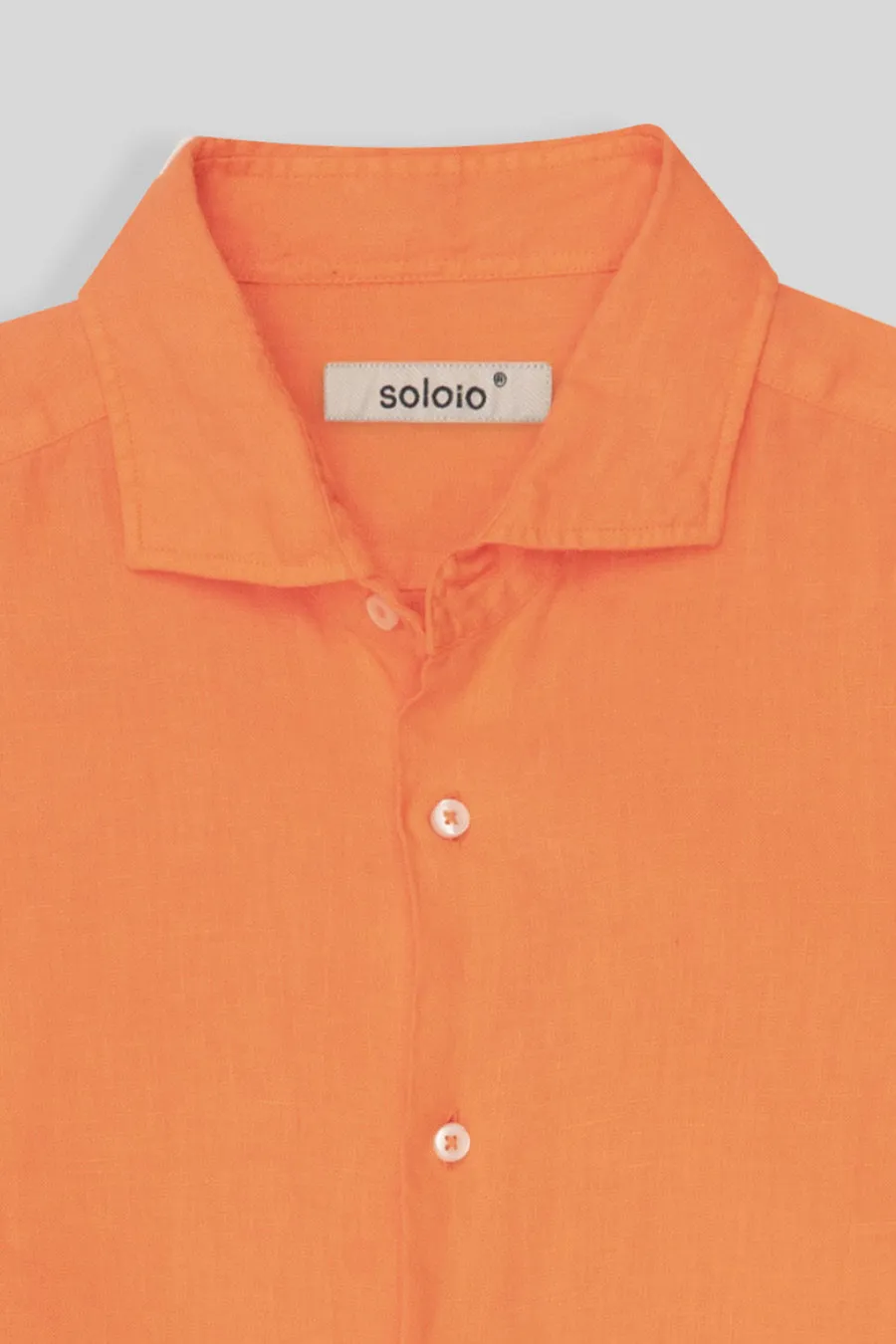 basic linen shirt orange