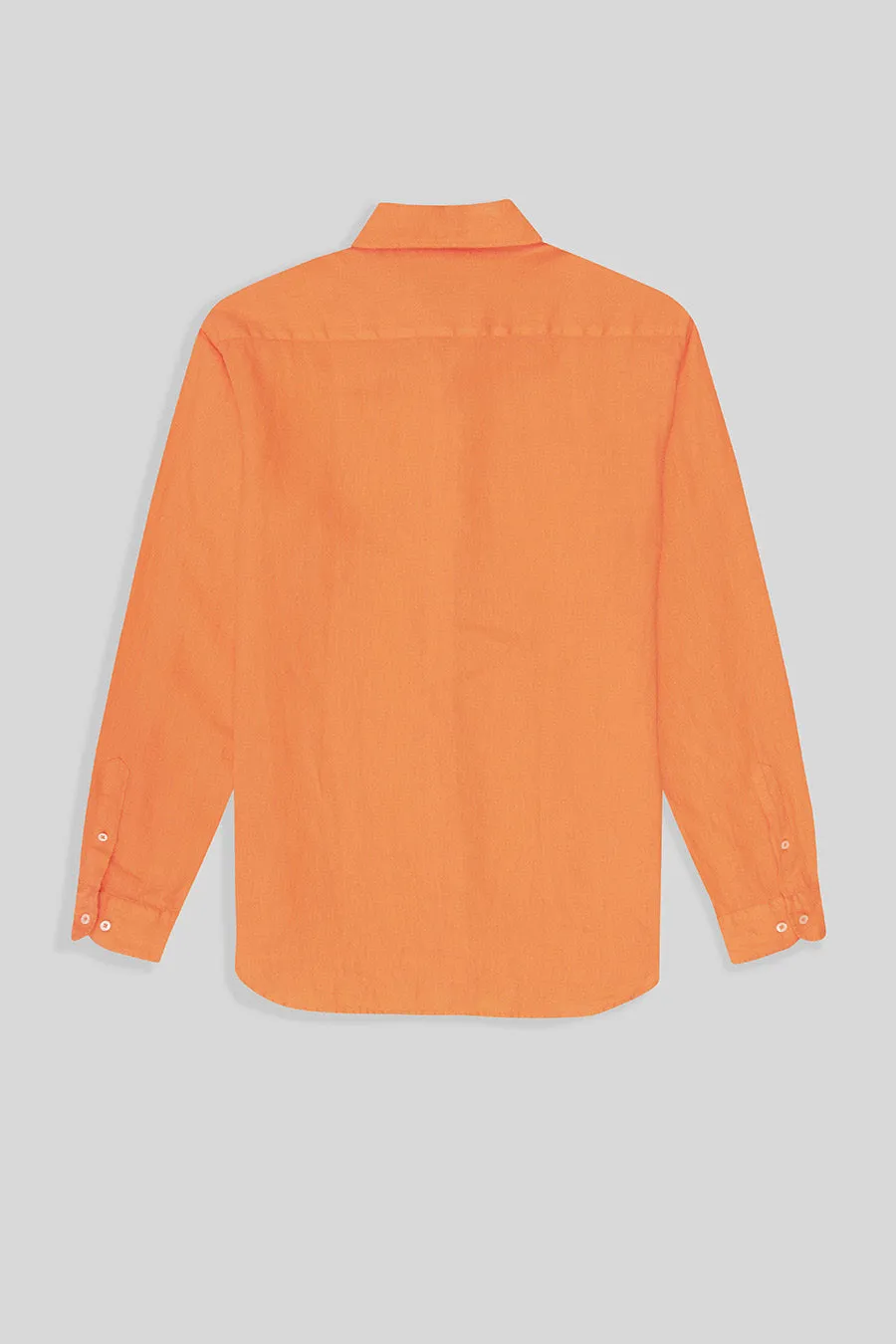 basic linen shirt orange