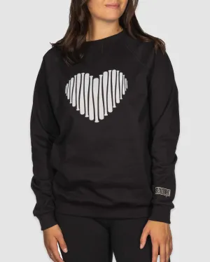 Bat Heart Crew Neck - Women's