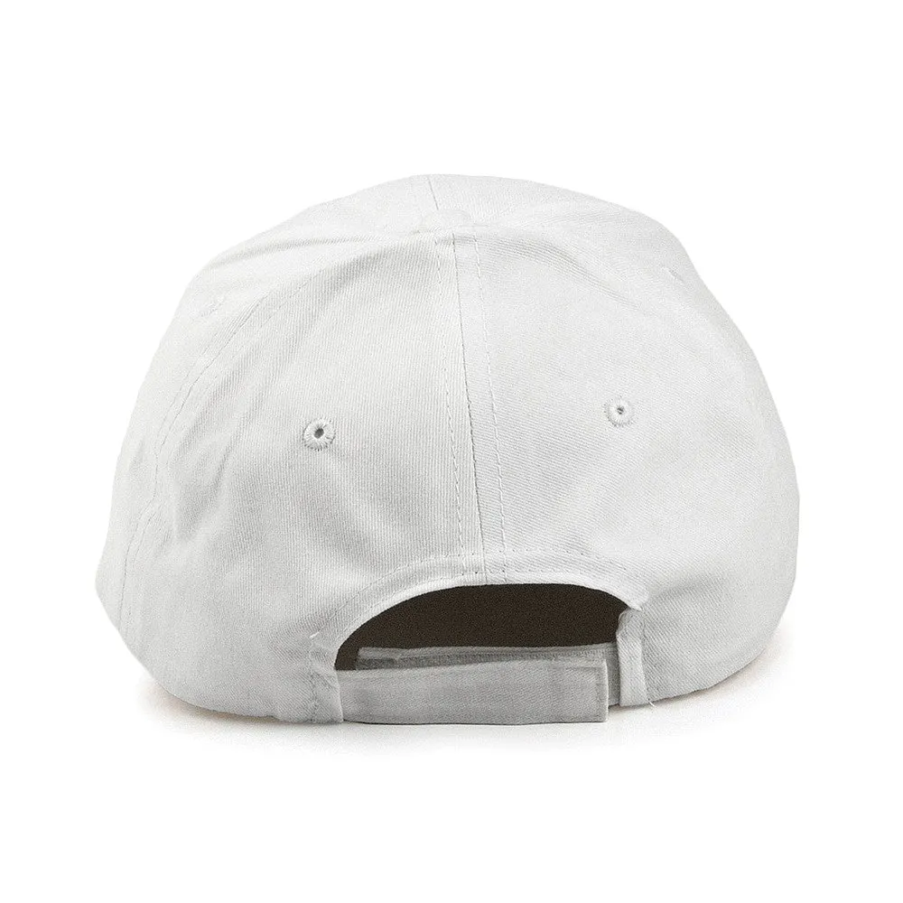 Brushed Cotton Baseball Cap - White