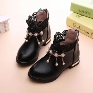 Children's Casual Shoes for Girls - Dress Ankle Boots - TSS313