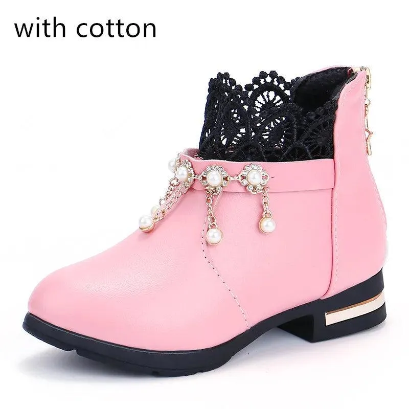 Children's Casual Shoes for Girls - Dress Ankle Boots - TSS313