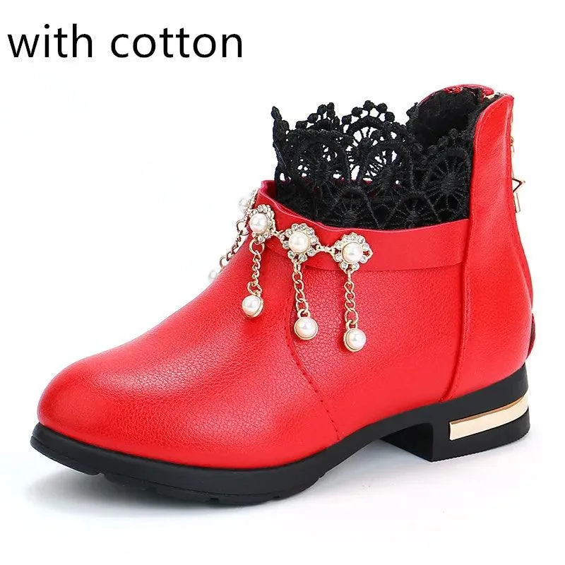 Children's Casual Shoes for Girls - Dress Ankle Boots - TSS313