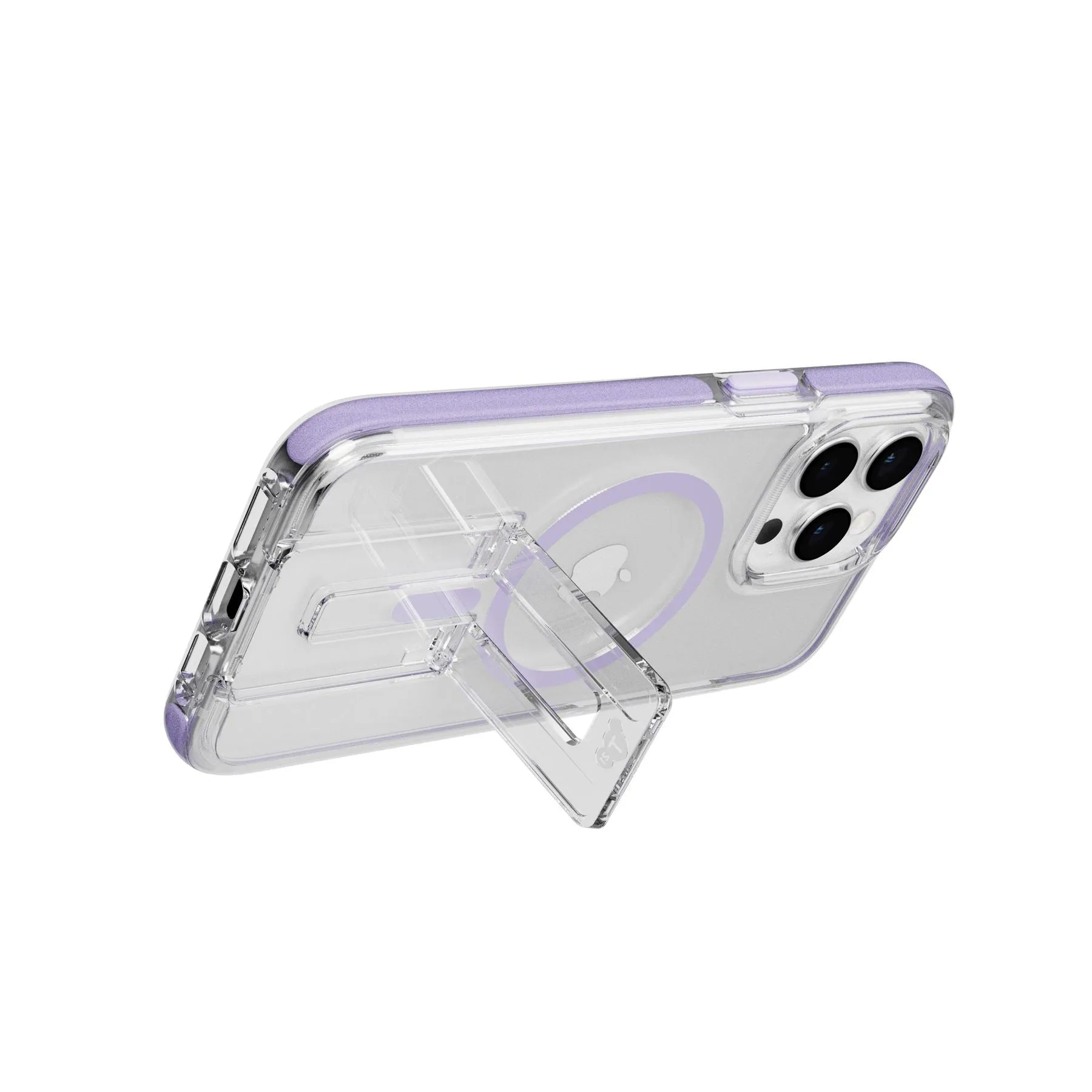 EvoCrystal Kick - Apple iPhone 15 Pro Max Case MagSafe® Compatible - Lilac