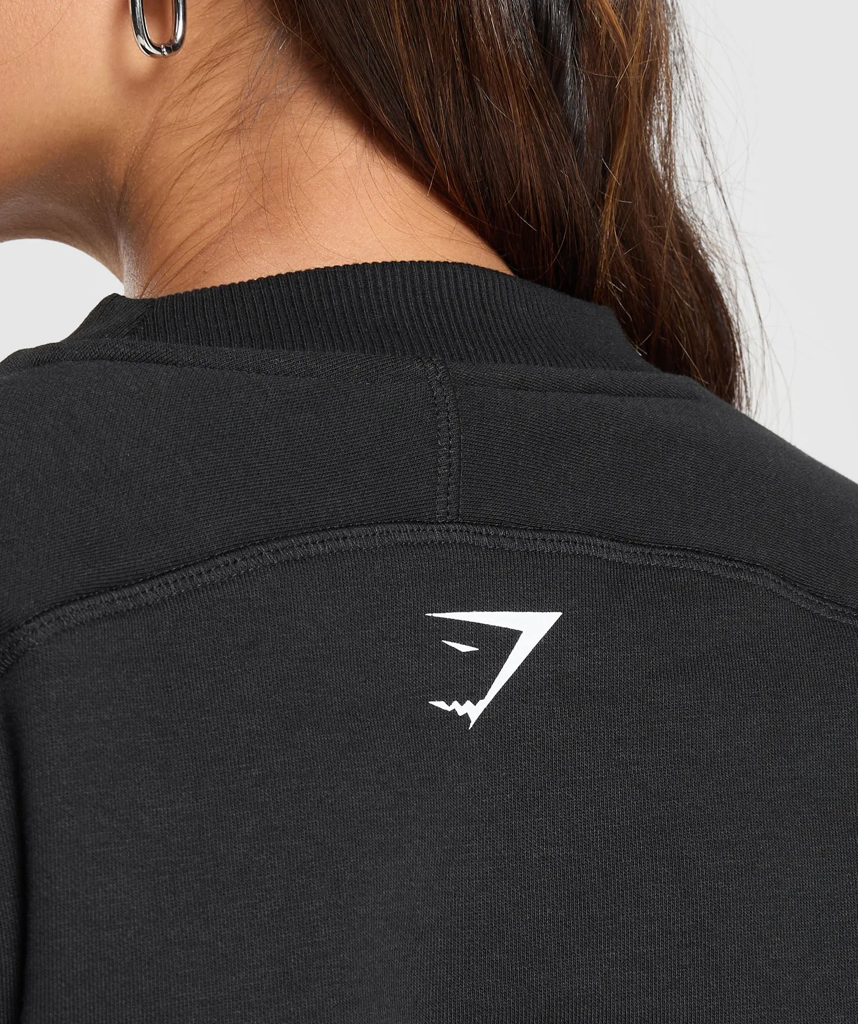 Gymshark Team GS Cropped Sweatshirt - Black