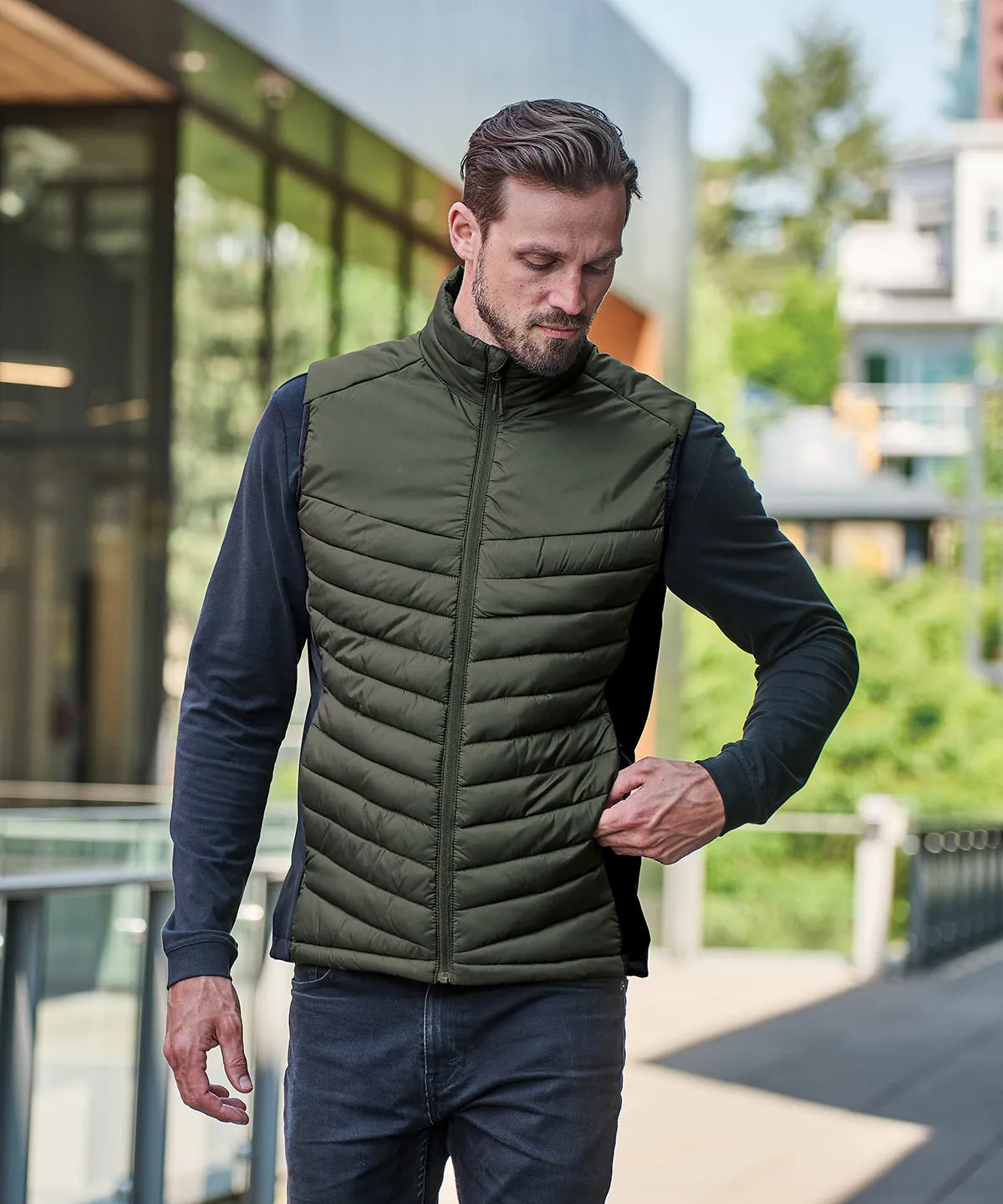 Montserrat thermal vest | Black/Granite