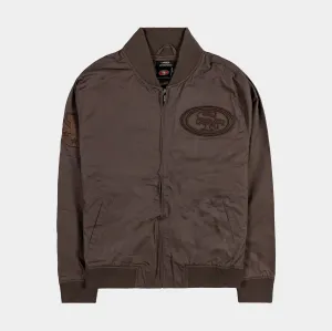 San Francisco 49ers Neutral Twill Mens Jacket (Brown)