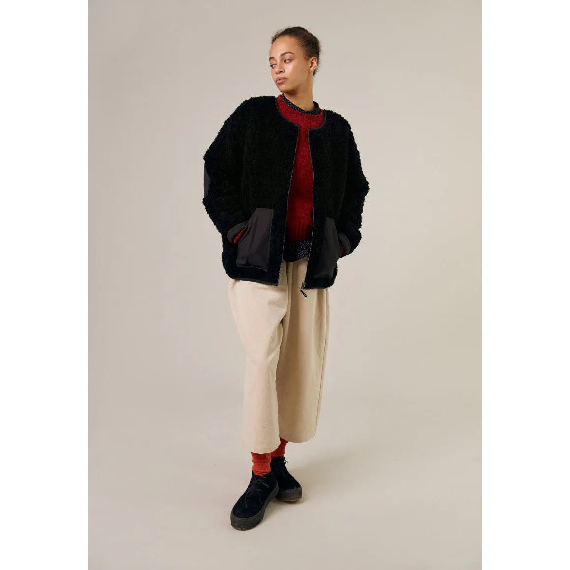 Sideline - Arc reversible coat - Black shearling