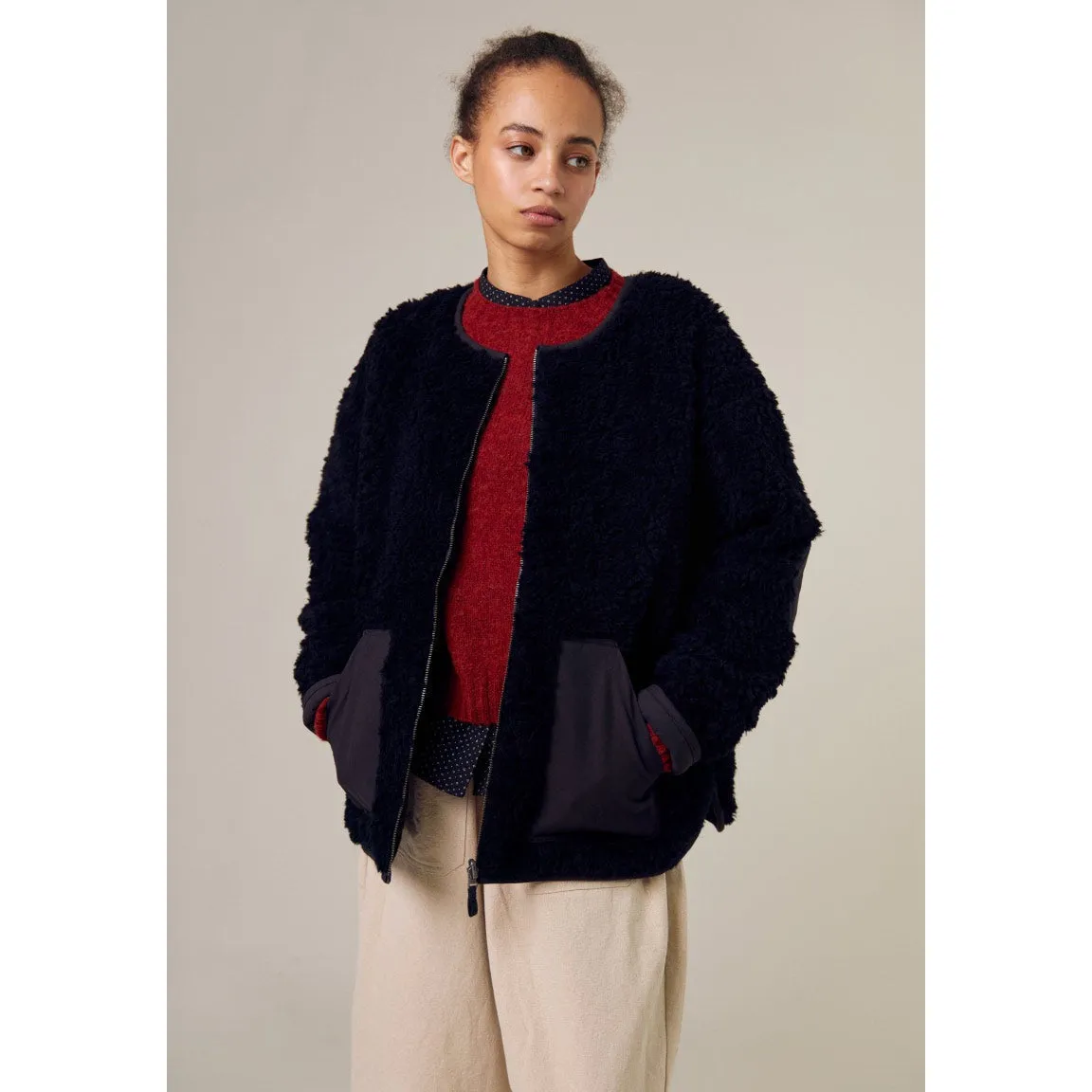 Sideline - Arc reversible coat - Black shearling