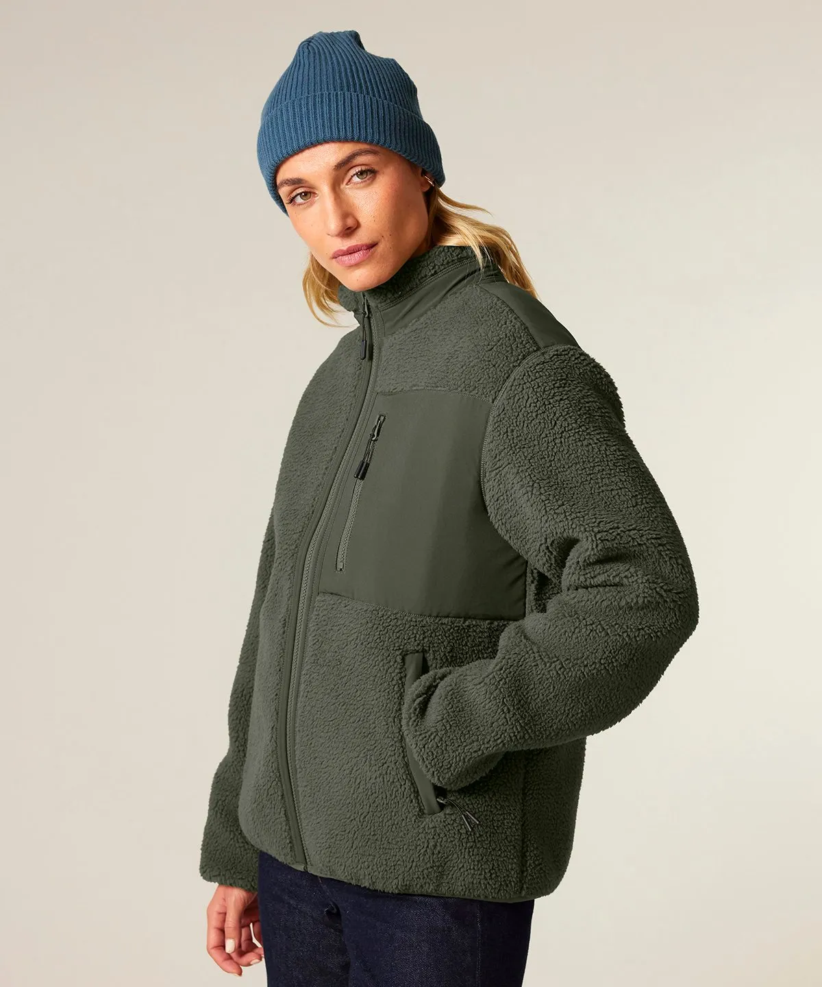 Stanley & Stella Unisex Brooker 450gsm Sherpa Fleece Full Zip Jacket {SX-249}