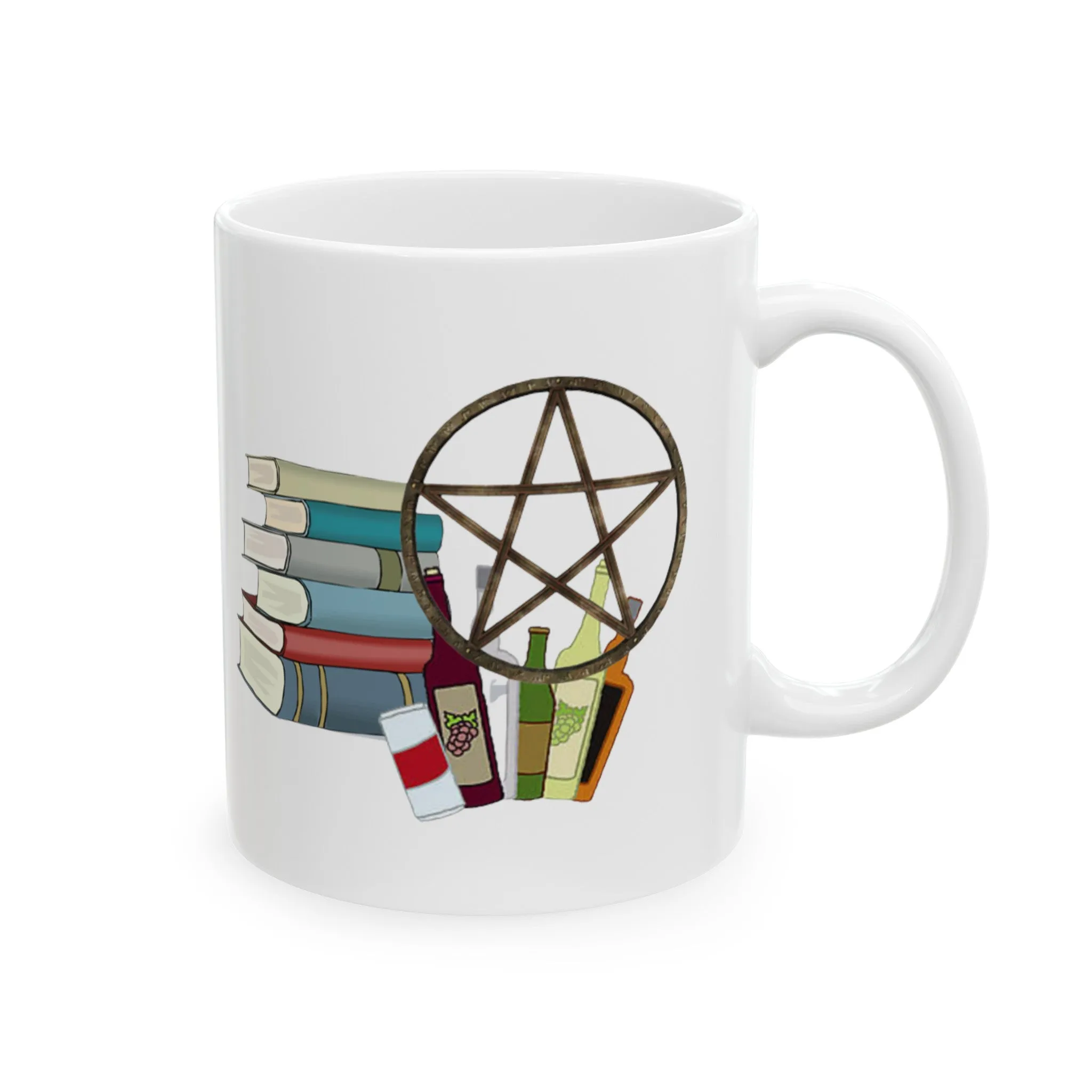 Wine and Witchcraft Ceramic Mug, (11oz, 15oz)