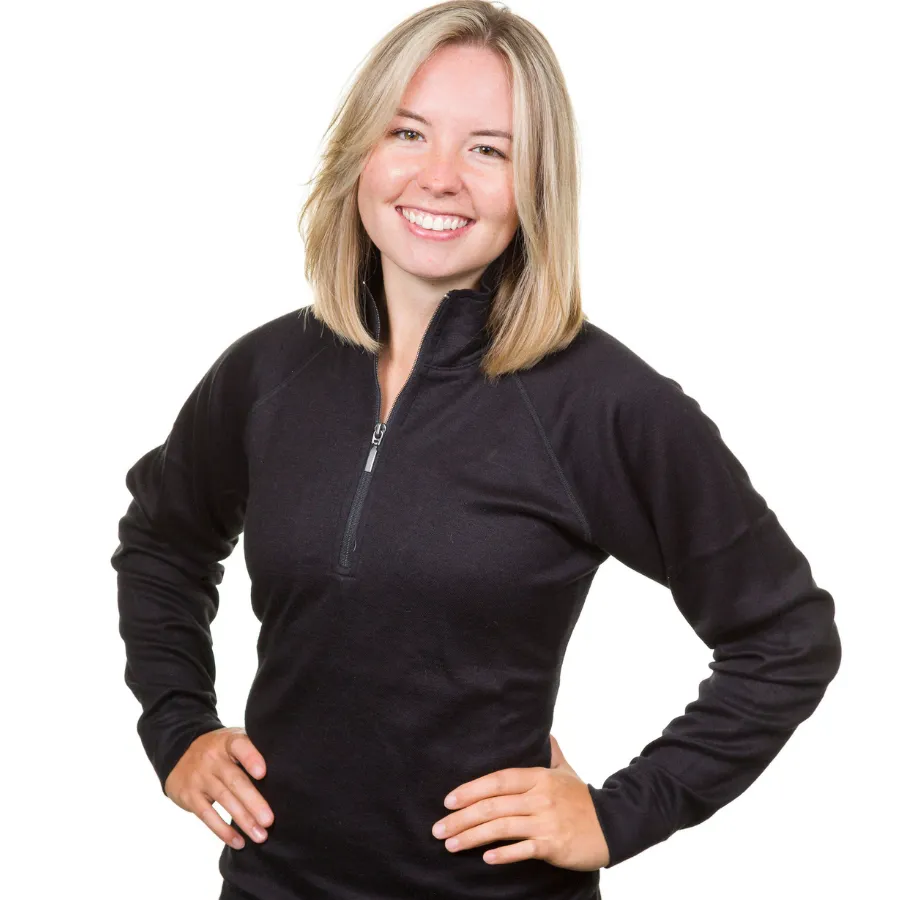 Women's Alpaca Base Layer Quarter Zip