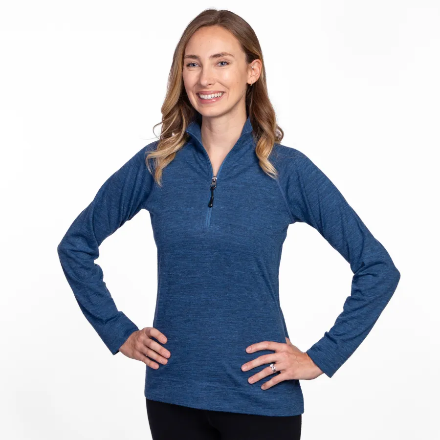 Women's Alpaca Base Layer Quarter Zip